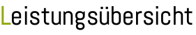 Leistungsübersicht